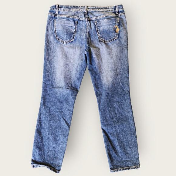 Phat Fashion Silver Label Juniors/Ladies Straight Denim Blue Jeans Sz 15 - Picture 2 of 8